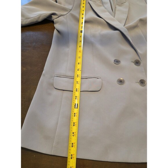 Express Double Breasted Blazer Jacket Large Gray Like New Career Suit - Picture 5 of 7